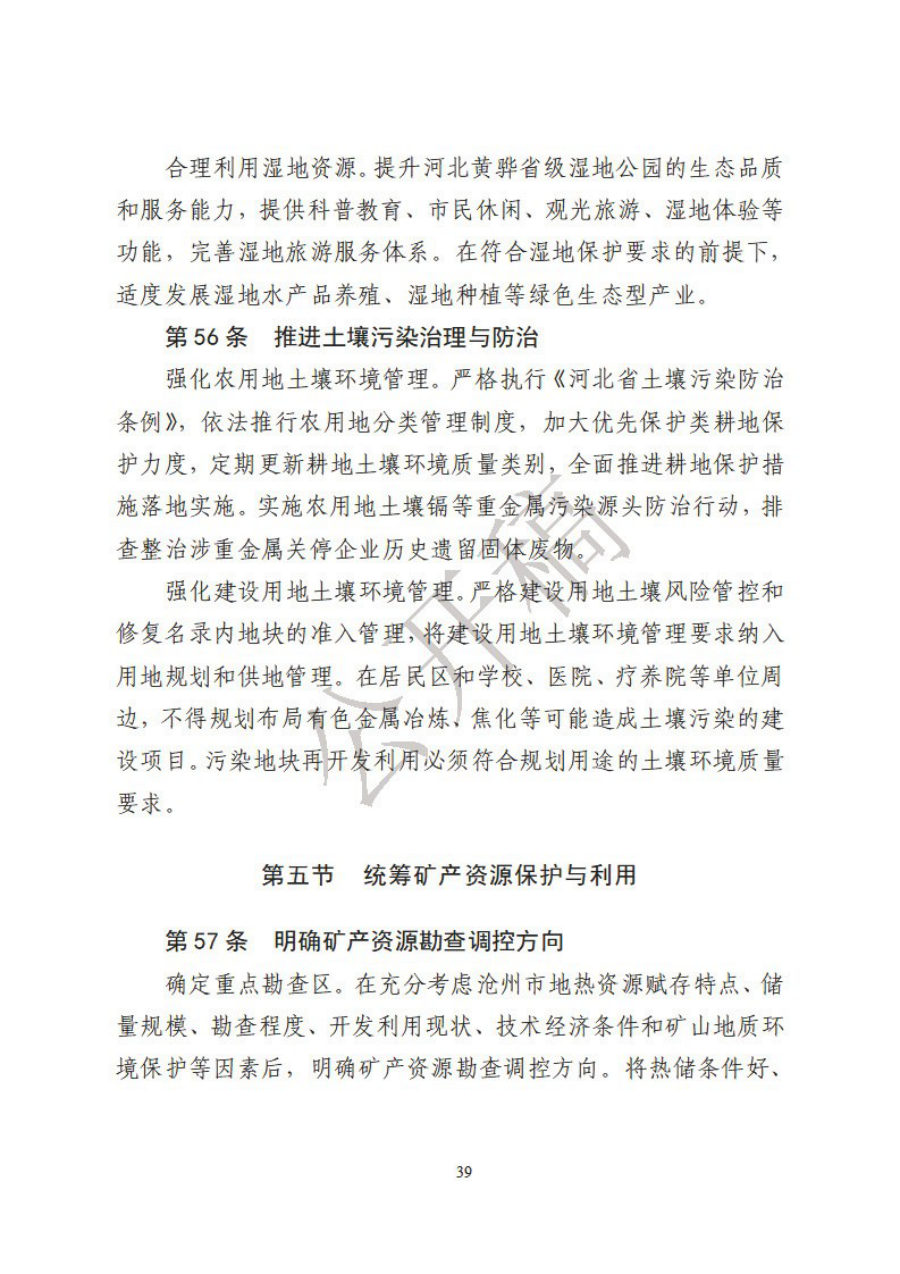沧州市国土空间总体规划（2021—2035年） 内页速览 2