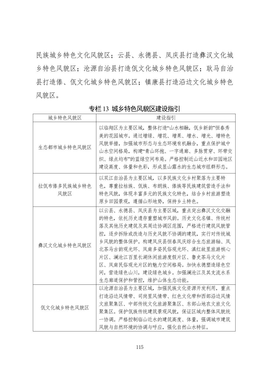 临沧市国土空间总体规划（2021—2035年） 内页速览 4