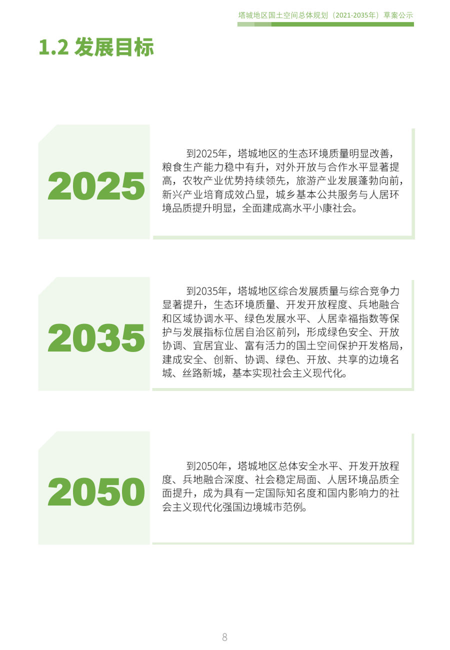 塔城地区国土空间总体规划（2021—2035年） 内页速览 1