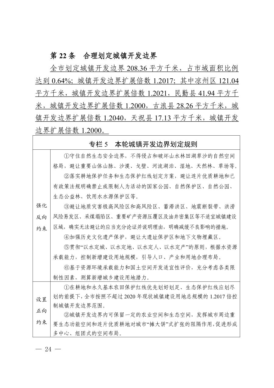 武威市国土空间总体规划（2021—2035年） 内页速览 1