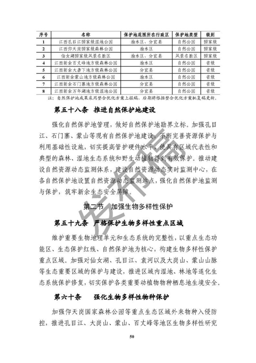 新余市国土空间总体规划（2021—2035年） 内页速览 2