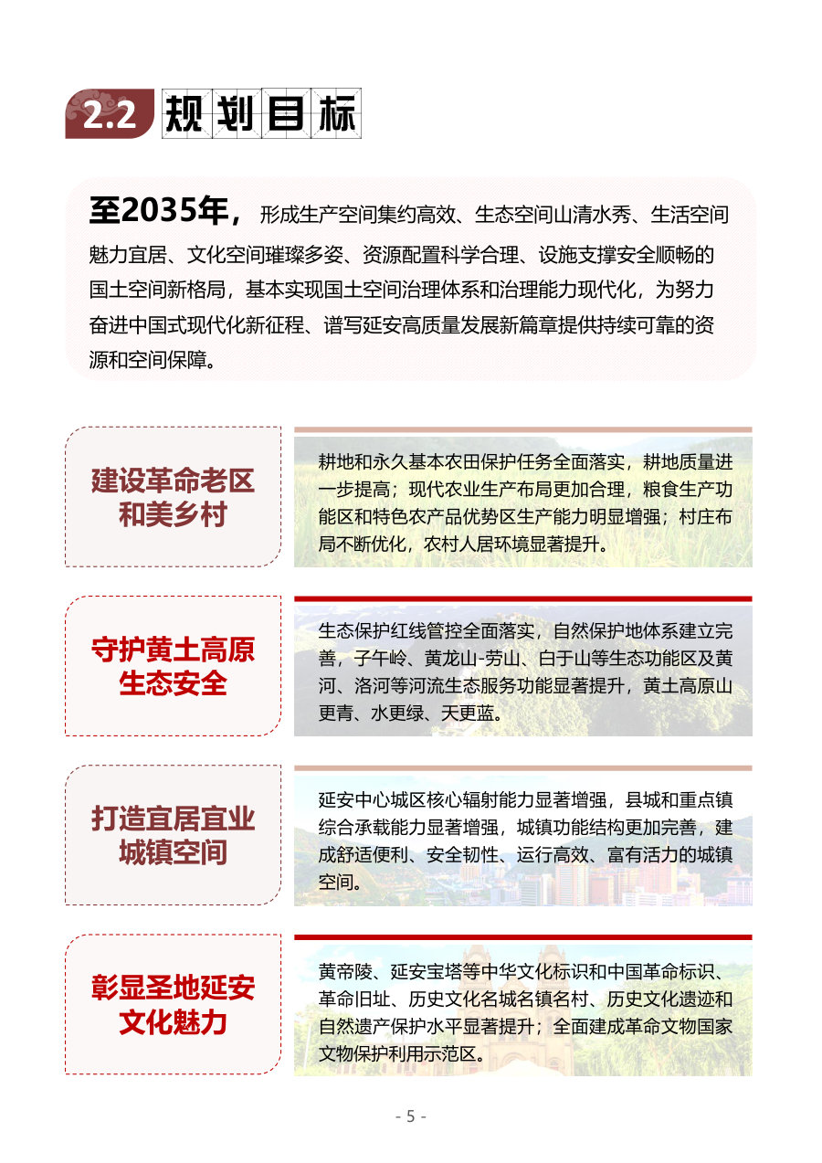 延安市国土空间总体规划（2021—2035年） 内页速览 3